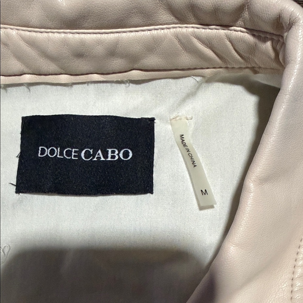 Dolce Cabo Blush Pink Leather Jacket